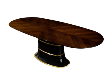 VICTOR - Oval wooden table by A.R. Arredamenti - view 3